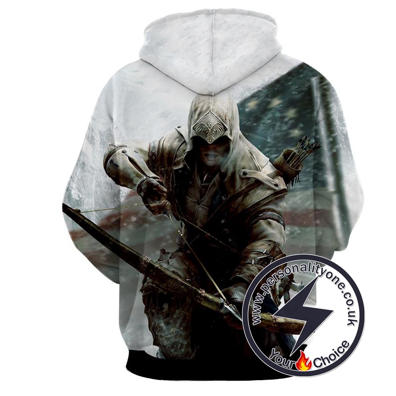 Assassin's Creed 3D -Connor - Assassin's Creed Hoodies